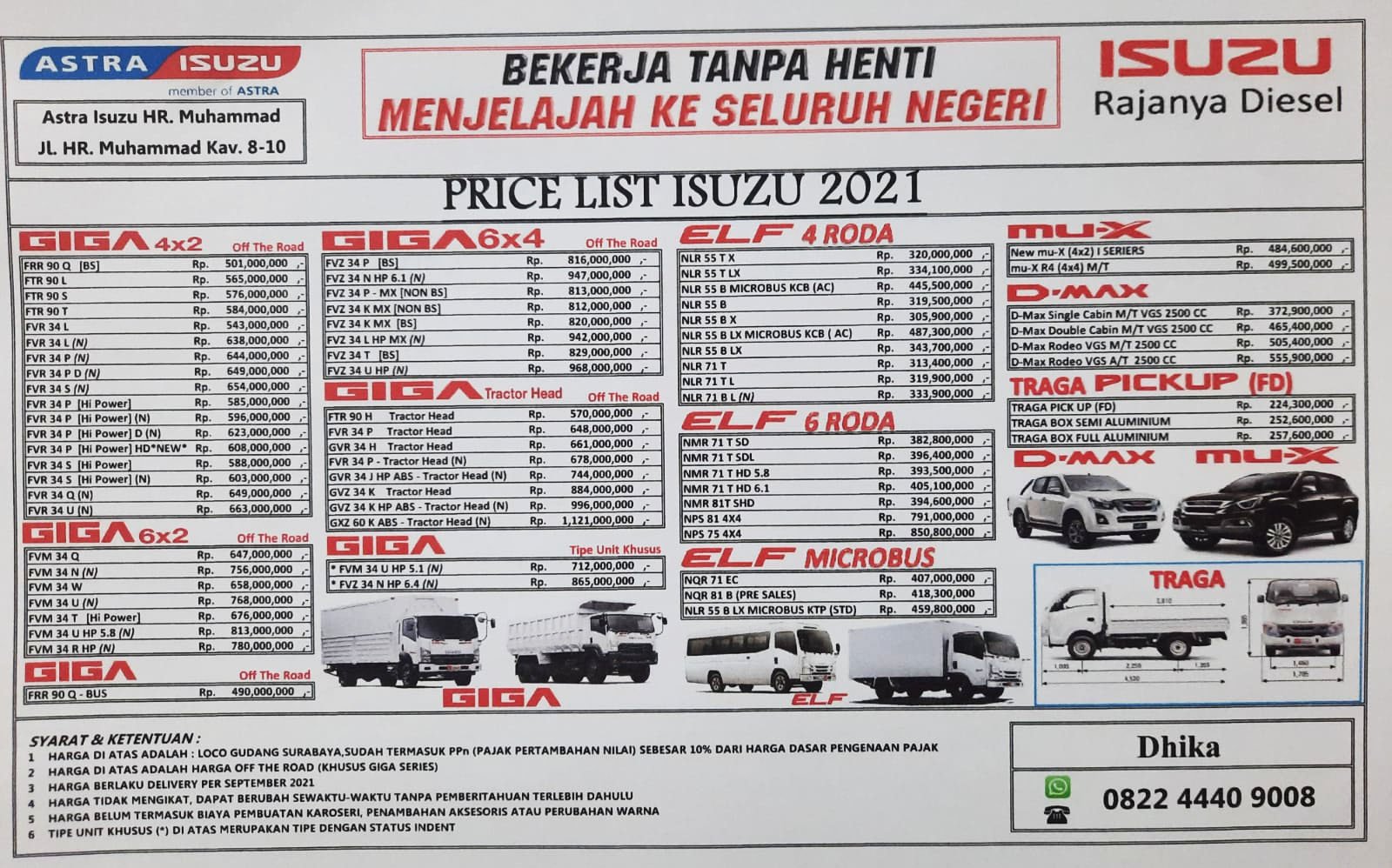 harga otr terbaru mobil isuzu surabaya sidoarjo gresik